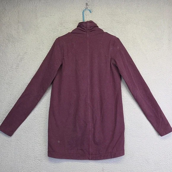 Lululemon Thats A Wrap Jacket Womens 4 Purple Crossover Thumbhole French Terry‎ - Picture 3 of 16
